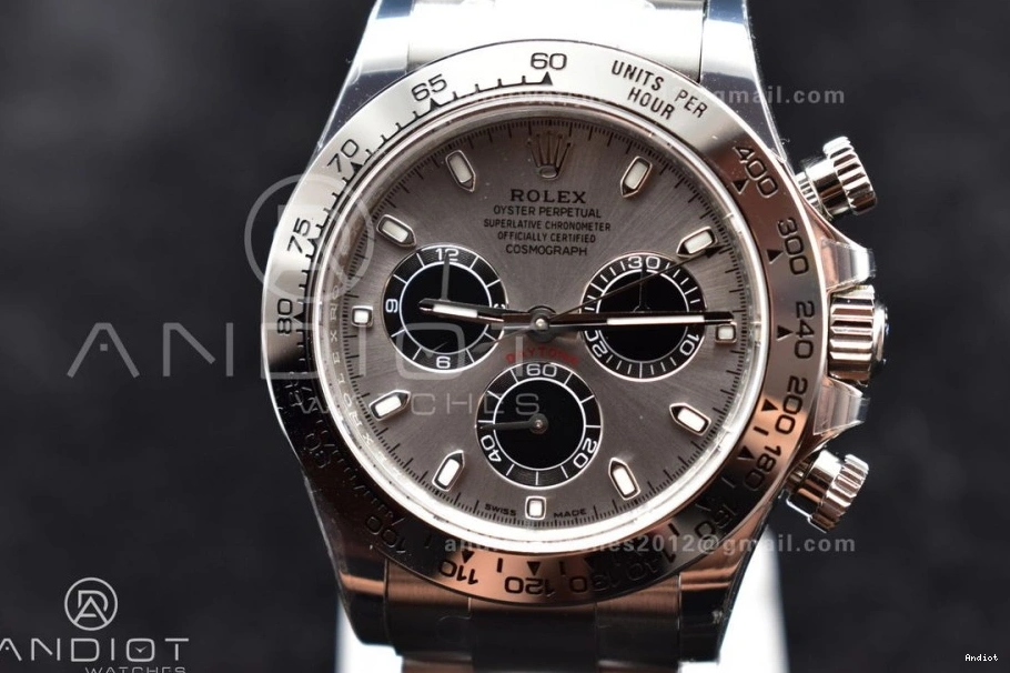 Edition Daytona 1:1 Best 904L Grey 422 Case Bracelet HighQuality SA And BTF SS Dial 116520 0729